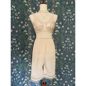 Soft cup bra with lace neckline in beige, size 34C